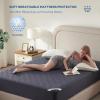 image2 Pack Waterproof Mattress Protector Twin Size Mattress Pad with Deep Pocket 6quot15quot Depth Soft Breathable DirtProof Single Bed Mattress Cover for Bedroom Dorm Room GrayNavy Blue
