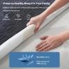 image2 Pack Waterproof Mattress Protector Twin Size Mattress Pad with Deep Pocket 6quot15quot Depth Soft Breathable DirtProof Single Bed Mattress Cover for Bedroom Dorm Room GrayNavy Blue