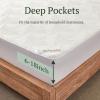 imageBEDLORE California King Waterproof Mattress Protector Breathable Noiseless Mattress Protector for Cal King Bed Fitted 6quot18quot Extra Deep Pocket Mattress Pad Machine Washable Bed Cover