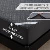 imageBEDLORE King Mattress Protector Waterproof Noiseless Mattress Cover with Deep Pocket for 618 inches Mattress Soft Breathable Mattress Pad Machine Washable Dark GrayDark Grey