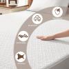 imageBEDLORE King Mattress Protector Waterproof Noiseless Mattress Cover with Deep Pocket for 618 inches Mattress Soft Breathable Mattress Pad Machine Washable Dark GrayWhite