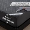 imageBEDLORE King Mattress Protector Waterproof Noiseless Mattress Cover with Deep Pocket for 618 inches Mattress Soft Breathable Mattress Pad Machine Washable Dark GrayDark Grey