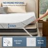 imageBEDLORE Queen Mattress Topper 3 Inch Gel Memory Foam Mattress Pad with Straps for Back Pain Relief Breathable ampamp NonSlip with Removable Washable CoverWhite