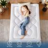 imageBEDLORE Queen Mattress Topper Thick Pillow Top Pad for Back Pain Relief Cooling Soft Mattress Cover with Deep Pockets 618 inchWhite