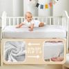 imageBEDLORE Waterproof Mattress Protector Crib 2 Pack Soft Mattress Pad Noiseless Machine Washable Mattress Cover Ultimate Protection for Your Babys Crib Toddler Bed 52x28White