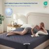 imageBEDLORE Waterproof Mattress Protector Twin Size Mattress Pad with Deep Pocket 6quot15quot Depth Soft Breathable DirtProof Single Bed Mattress Cover for Bedroom Dorm Room GrayNavy Blue