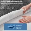 imageBEDLORE Waterproof Mattress Protector Twin Size Mattress Pad with Deep Pocket 6quot15quot Depth Soft Breathable DirtProof Single Bed Mattress Cover for Bedroom Dorm Room GrayGray