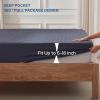 imageBEDLORE Waterproof Mattress Protector Twin Size Noiseless Mattress Pad with Deep Pocket 6quot15quot Depth Soft Breathable Bed Mattress Cover Washable for Home Bedroom Hotel Navy BlueNavy Blue