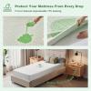 imageWaterproof Mattress Protector Queen Size Mattress Pad Fitted 6quot18quot Deep Pocket 3D Air Fabric Breathable Bed Mattress Cover Noiseless Washable for Home Bedroom HotelWhite