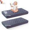 imageBEDLORE Waterproof Mattress Protector Crib 2 Pack Soft Mattress Pad Noiseless Machine Washable Mattress Cover Ultimate Protection for Your Babys Crib Toddler Bed 52x28Navy Blue