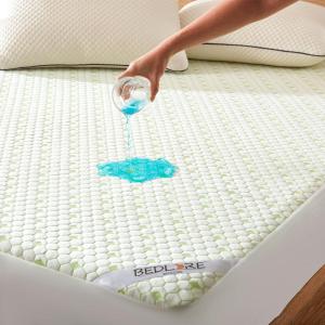 imageWaterproof Mattress Protector Queen Size Mattress Pad Fitted 6quot18quot Deep Pocket 3D Air Fabric Breathable Bed Mattress Cover Noiseless Washable for Home Bedroom HotelWhite