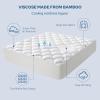imageBEDLORE King Mattress Topper Viscose Made from Bamboo Soft Pillow Top Mattress Pad Thick Mattress Cover for Back Pain Relief with 618 inches Deep PocketWhite