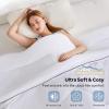 imageBEDLORE Comforters Twin Size Duvet Insert All Season Down Alternative Twin Comforter UltraSoft Quilted Bed Comforter with Corner Tabs Machine Washable Grey 8868 InchesWhite