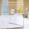 imageBEDLORE Comforters Twin Size Duvet Insert All Season Down Alternative Twin Comforter UltraSoft Quilted Bed Comforter with Corner Tabs Machine Washable Grey 8868 InchesWhite