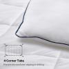 imageBEDLORE Comforters Twin Size Duvet Insert All Season Down Alternative Twin Comforter UltraSoft Quilted Bed Comforter with Corner Tabs Machine Washable Grey 8868 InchesWhite