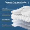 imageBEDLORE Waterproof Queen Mattress Pad Quilted Fitted Mattress Topper with Deep Pocket 618 Breathable amp Noiseless Mattress Protector Bed Cover Padded Machine WashableWhite