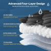 imageBEDLORE Waterproof Queen Mattress Pad Quilted Fitted Mattress Topper with Deep Pocket 618 Breathable amp Noiseless Mattress Protector Bed Cover Padded Machine WashableGray