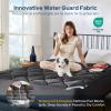 imageBEDLORE Waterproof Queen Mattress Pad Quilted Fitted Mattress Topper with Deep Pocket 618 Breathable amp Noiseless Mattress Protector Bed Cover Padded Machine WashableGray