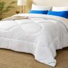 imageBEDLORE Comforters Twin Size Duvet Insert All Season Down Alternative Twin Comforter UltraSoft Quilted Bed Comforter with Corner Tabs Machine Washable Grey 8868 InchesWhite
