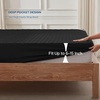 image:imageBEDLORE 2 Pack Waterproof Mattress Protector Queen Size Mattress Pad with Deep Pocket 618 Depth Soft Breathable Bed Mattress Cover for Home Bedroom Hotel Light GrayBlack