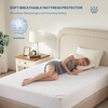image:imageBEDLORE 2 Pack Waterproof Mattress Protector Queen Size Mattress Pad with Deep Pocket 618 Depth Soft Breathable Bed Mattress Cover for Home Bedroom Hotel Light GrayWhite