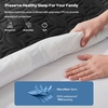 image:imageBEDLORE 2 Pack Waterproof Mattress Protector Queen Size Mattress Pad with Deep Pocket 618 Depth Soft Breathable Bed Mattress Cover for Home Bedroom Hotel Light GrayBlack