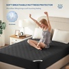 image:imageBEDLORE 2 Pack Waterproof Mattress Protector Queen Size Mattress Pad with Deep Pocket 618 Depth Soft Breathable Bed Mattress Cover for Home Bedroom Hotel Light GrayBlack