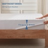image:imageBEDLORE 2 Pack Waterproof Mattress Protector Queen Size Mattress Pad with Deep Pocket 618 Depth Soft Breathable Bed Mattress Cover for Home Bedroom Hotel Light GrayWhite