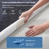 image:imageBEDLORE 2 Pack Waterproof Mattress Protector Queen Size Mattress Pad with Deep Pocket 618 Depth Soft Breathable Bed Mattress Cover for Home Bedroom Hotel Light GrayNavy Blue