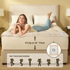 image:imageBEDLORE Full Mattress Topper Thick Pillow Top Pad for Back Pain Relief Soft Mattress Cover with Deep Pockets 615 inchBeige