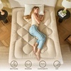 image:imageBEDLORE Full Mattress Topper Thick Pillow Top Pad for Back Pain Relief Soft Mattress Cover with Deep Pockets 615 inchBeige