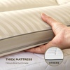 image:imageBEDLORE Full Mattress Topper Thick Pillow Top Pad for Back Pain Relief Soft Mattress Cover with Deep Pockets 615 inchBeige