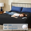 image:imageBEDLORE Full Mattress Topper Thick Pillow Top Pad for Back Pain Relief Soft Mattress Cover with Deep Pockets 615 inchBlack
