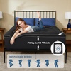 image:imageBEDLORE Full Mattress Topper Thick Pillow Top Pad for Back Pain Relief Soft Mattress Cover with Deep Pockets 615 inchBlack