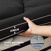 image:imageBEDLORE Full Mattress Topper Thick Pillow Top Pad for Back Pain Relief Soft Mattress Cover with Deep Pockets 615 inchBlack