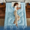 image:imageBEDLORE Full Mattress Topper Thick Pillow Top Pad for Back Pain Relief Soft Mattress Cover with Deep Pockets 615 inchBlue
