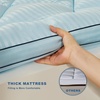 image:imageBEDLORE Full Mattress Topper Thick Pillow Top Pad for Back Pain Relief Soft Mattress Cover with Deep Pockets 615 inchBlue