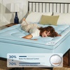 image:imageBEDLORE Full Mattress Topper Thick Pillow Top Pad for Back Pain Relief Soft Mattress Cover with Deep Pockets 615 inchBlue