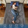 image:imageBEDLORE Full Mattress Topper Thick Pillow Top Pad for Back Pain Relief Soft Mattress Cover with Deep Pockets 615 inchGray