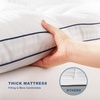 image:imageBEDLORE Full Mattress Topper Thick Pillow Top Pad for Back Pain Relief Soft Mattress Cover with Deep Pockets 615 inchWhite