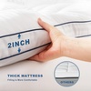 image:imageBEDLORE Full Mattress Topper Thick Pillow Top Pad for Back Pain Relief Soft Mattress Cover with Deep Pockets 615 inchWhite