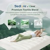 image:imageBEDLORE Queen Mattress Topper Ultra Soft Tencel Blend Pillow Top Mattress Pad for Back Pain Relief 800 GSM Extra Thick and Breathable Cooling Mattress Cover with 618 Inch Deep Pocket WhiteWhite