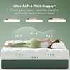 image:imageBEDLORE Queen Mattress Topper Ultra Soft Tencel Blend Pillow Top Mattress Pad for Back Pain Relief 800 GSM Extra Thick and Breathable Cooling Mattress Cover with 618 Inch Deep Pocket WhiteWhite