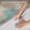 image:imageBEDLORE Queen Size Mattress Protector Waterproof Noiseless Mattress Cover with Stretchable Pockets for 615 inches Mattress Soft Breathable Mattress Pad for College Dorm BeigeBeige
