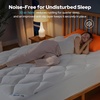 image:imageBEDLORE Waterproof Queen Mattress Pad Breathable Mattress Protector with 618 Inch Deep Pocket Quilted Fitted Mattress Topper Bed Cover Noiseless amp Machine WashableWhite