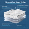image:imageBEDLORE Waterproof Queen Mattress Pad Breathable Mattress Protector with 618 Inch Deep Pocket Quilted Fitted Mattress Topper Bed Cover Noiseless amp Machine WashableWhite