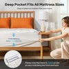 image:imageBEDLORE Waterproof Queen Mattress Pad Breathable Mattress Protector with 618 Inch Deep Pocket Quilted Fitted Mattress Topper Bed Cover Noiseless amp Machine WashableWhite