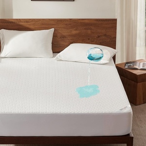 image:imageBEDLORE Queen Size Mattress Protector Waterproof Noiseless Mattress Cover with Stretchable Pockets for 615 inches Mattress Soft Breathable Mattress Pad for College Dorm BeigeWhite