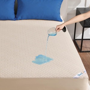 image:imageBEDLORE Queen Size Mattress Protector Waterproof Noiseless Mattress Cover with Stretchable Pockets for 615 inches Mattress Soft Breathable Mattress Pad for College Dorm BeigeBeige