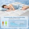image:imageBedlore Queen Cooling Mattress Topper for Hot Sleepers Soft Fluffy Pillow Top Mattress Pad Breathable Noiseless for Back Pain Relief Washable Deep Pocket Fits 618 GreyWhite